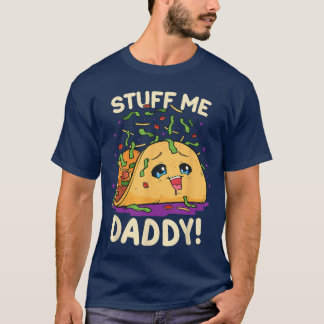 面白い下ネタゲームグッズ、お父さんをいっぱいにしてね Naughtyaco Tシャツ