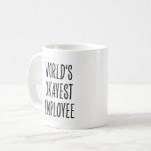 面白い世界で普通の社員 コーヒーマグカップ (正面左)