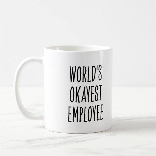 面白い世界で普通の社員 コーヒーマグカップ (左)
