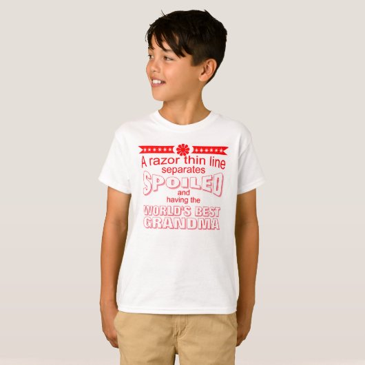 面白い世界一のおばあちゃん Tシャツ (正面フル)