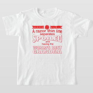 面白い世界一のおばあちゃん Tシャツ
