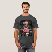 面白い主婦猫ミーム Gen Z メンズTシャツ Tシャツ (正面フル)