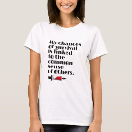 面白い予防接種 Tシャツ