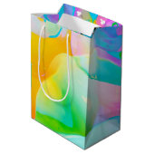 面白い人の誕生日風船 ミディアムペーパーバッグ (裏面アングル)