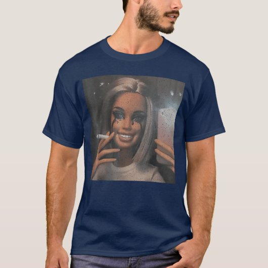 面白い人形の顔 Sie Meme ギフト 楽しい Tシャツ (正面)