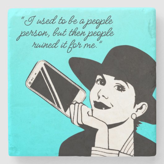 面白い人生の見積もり友人ゲームのナイトギフト ストーンコースター (正面)