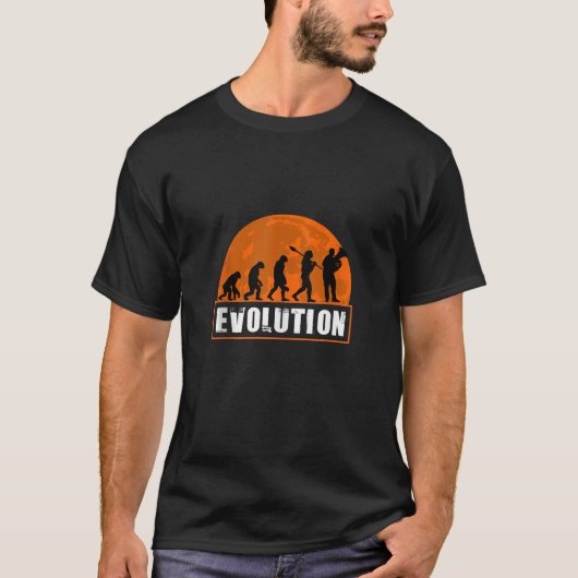面白い人間のチューバ進化論 面白いチューバ進化チューバ Tシャツ (正面)