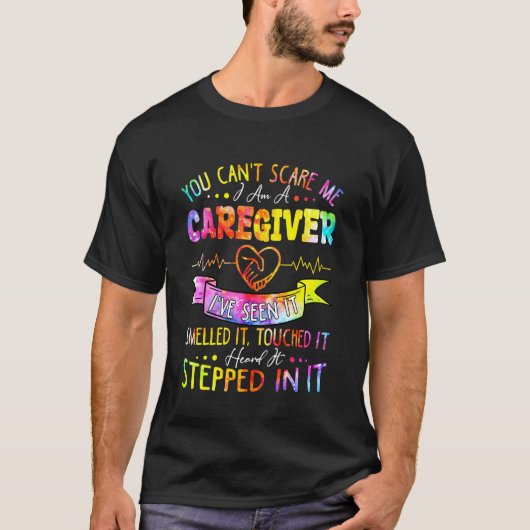 面白い介護職感謝 - すばらしい介護職 Tシャツ (正面)