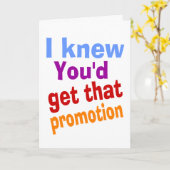 面白い仕事の昇進 カード (黄色い花)