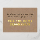 面白い仲人提案のためカードを買わせた 箔招待状 (正面)