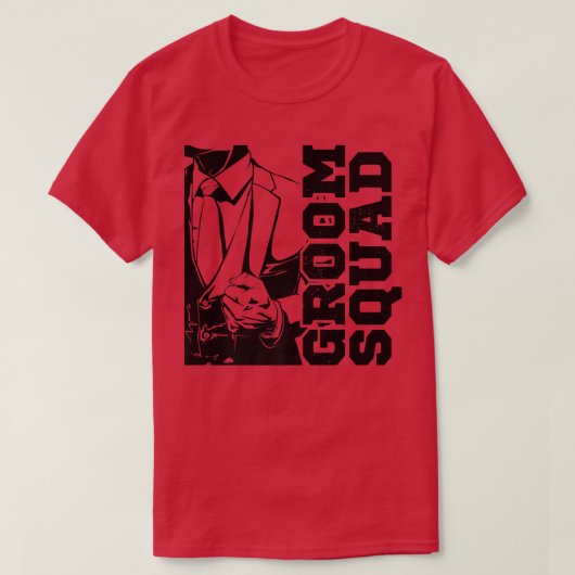 面白い仲間のための結婚式前パーティー服 Tシャツ (デザイン正面)