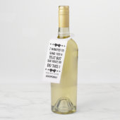 面白い伴郎プロポーズ | ベストマン提案 ボトルネックタグ (アングル)