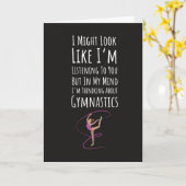 面白い体操カード スポーツ 体操 友達 カード (黄色い花)