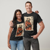 面白い侍カピバラ 日本の芸術 ビンテージ Tシャツ (ユニセックス)