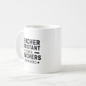 面白い先生のアシスタントのジョーク コーヒーマグカップ (正面左)