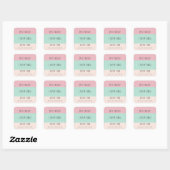 面白い先生のカラーブロック オーダーメイド  スクエアシール (シート)