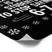面白い先生のクリスマス生徒の言葉 6-7 67 六 ポスター (角)