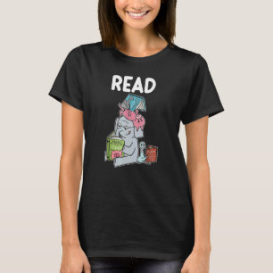 面白い先生の図書館 読書クラブ ピギー・エレファ Tシャツ