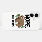 面白い内向的なユーモアと怠惰なナマケモノ Case-Mate iPhoneケース (裏面 (横))