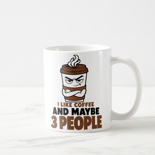 面白い内向的コーヒーマグ　反社会ギフト コーヒーマグカップ (右)