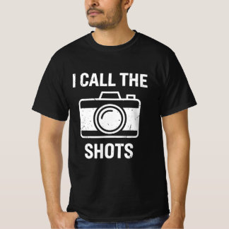 面白い写真撮影者デザイン Tシャツ