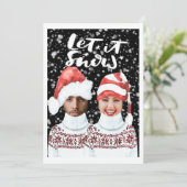 面白い写真 インタラクティブ クリスマス 雪が降りますように (スタンド正面)