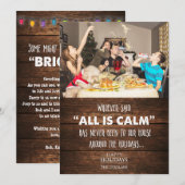 面白い写真 ホリデークリスマスグリーティングカード (正面/裏面)