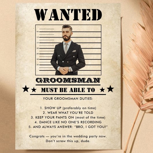 面白い写真 groomの仲間への招待状