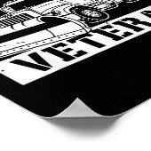 面白い冬のサービス 除雪車 ベテラン退役軍人 コールド ポスター (角)