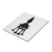 面白い凶暴な黒猫の漫画 タイル (側面)