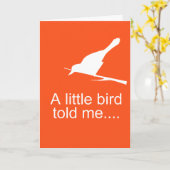 面白い出産おめでとう カード (黄色い花)