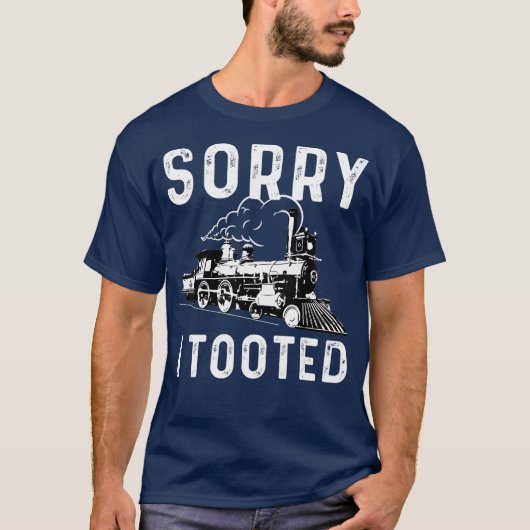 面白い列車 鉄道 機関車 蒸気 モデル _11 Tシャツ (正面)
