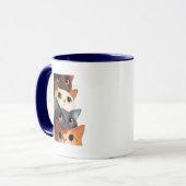 面白い動物のイラストギフト マグカップ (正面左)