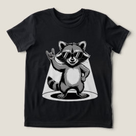 面白い動物のギフト | クールなアライグマ ロックスター トライブレンドＴシャツ