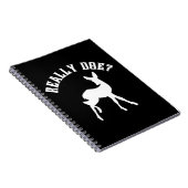 面白い動物のダジャレ Really Doe ノートブック (右側)