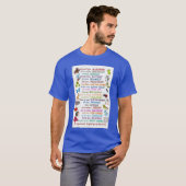 面白い動物ポスター 家族 Tシャツ (正面フル)
