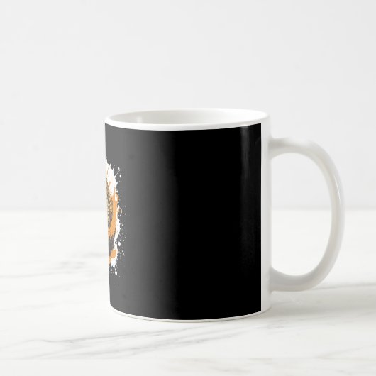 面白い動物 チーターサッカー コーヒーマグカップ (右)