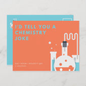 面白い化学のダジャレ ポストカード (正面/裏面)