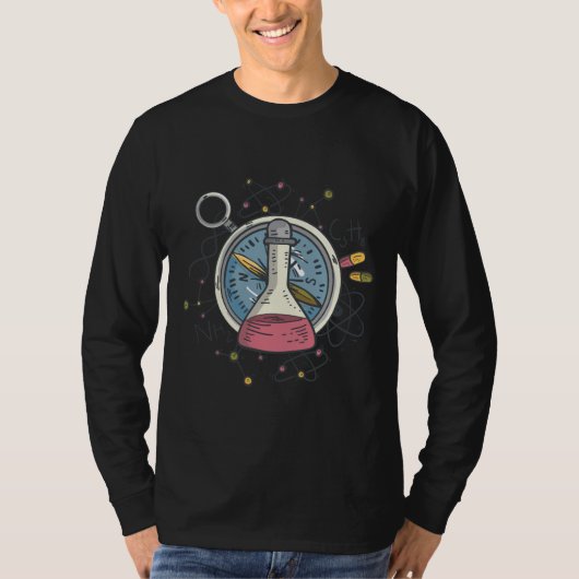 面白い化学の科学パロディ Tシャツ (正面)