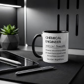 面白い化学エンジニアの定義 コーヒーマグ マグカップ