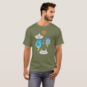 面白い化学周期表パロディ 科学好きグッズ Tシャツ (正面フル)