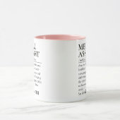 面白い医療アシスタント辞書の定義 マグカップ (中央)