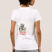 面白い医療Tシャツデザイン Tシャツ (裏面)
