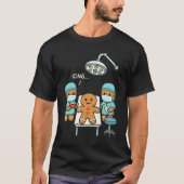面白い医者のジンジャーブレッドクリスマス Tシャツ (正面)