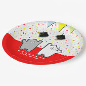 面白い卒業パーティー ペーパープレート (アングル)