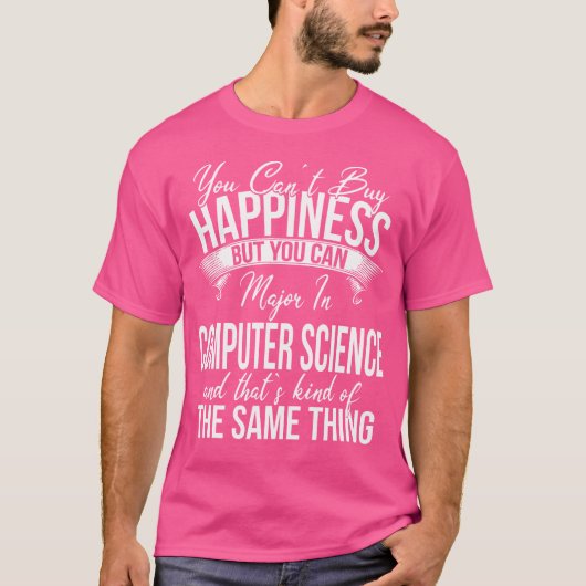 面白い卒業式コンピュータサイエンス専攻 Tシャツ (正面)
