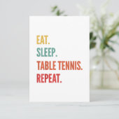 面白い卓球のギフト、卓球漬けの日々 招待状 (スタンド正面)
