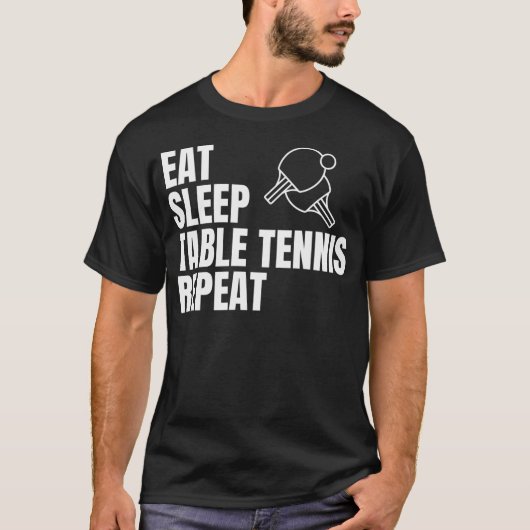 面白い卓球 Tシャツ (正面)