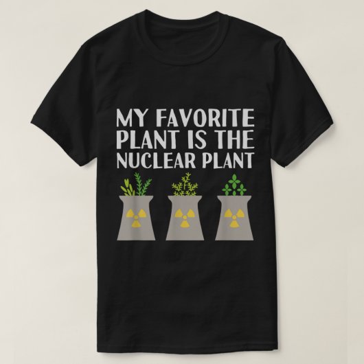 面白い原子力発電所の科学パロディ Tシャツ (デザイン正面)