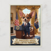 面白い反トランプ3D ポストカード (正面)